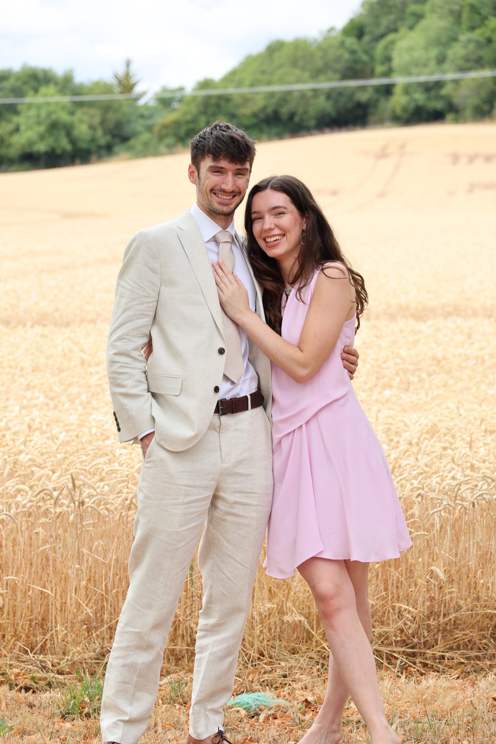 Chris and Mary dressed for a celebration